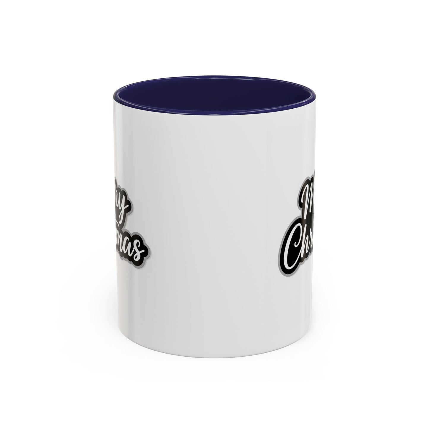 Christmas Mug - Merry Christmas White Black & Grey Text