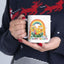 Wellness Mug - Think Happy Thoughts Rainbow Flowers