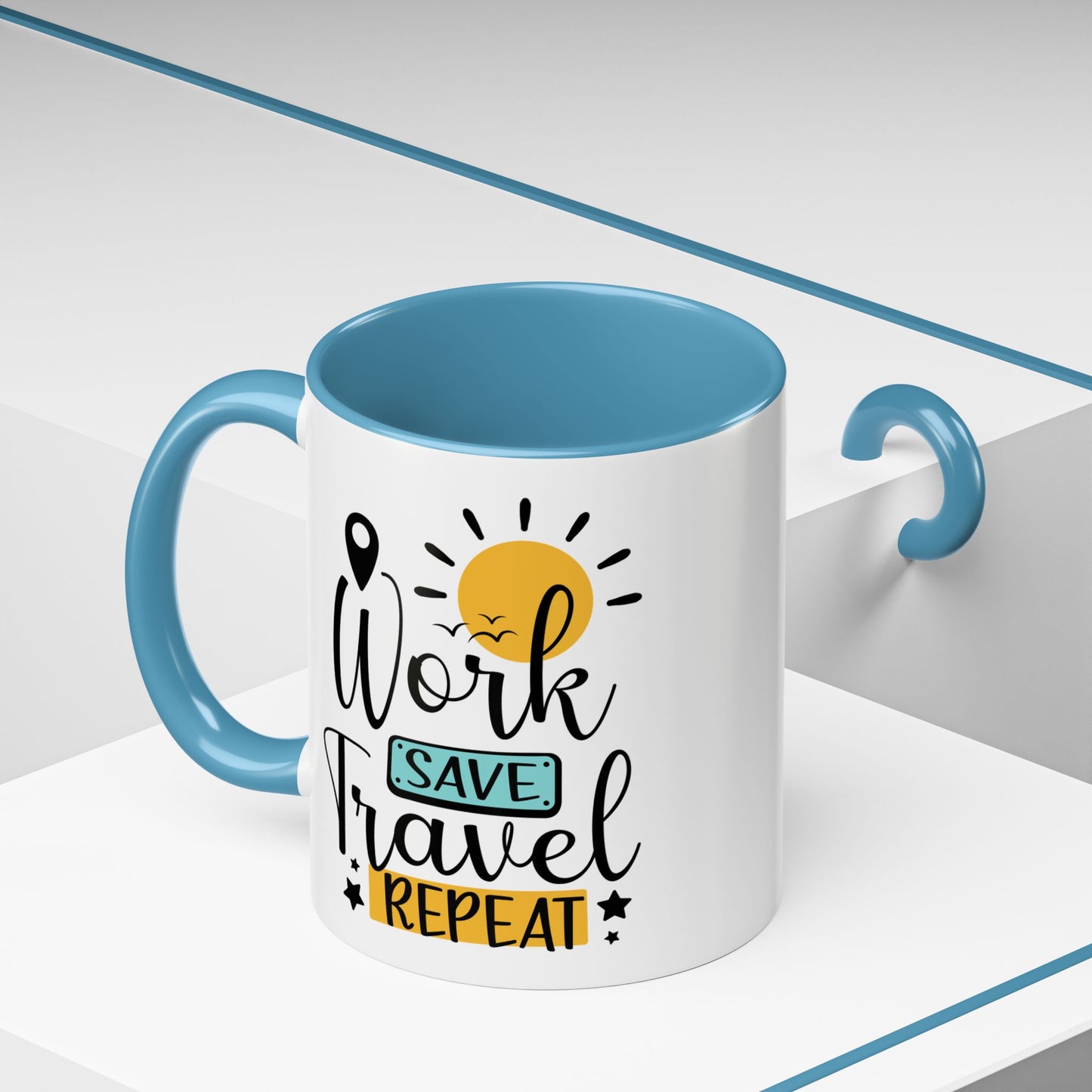 Adventure Mug - Work Save Travel Repeat