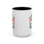 Christmas Mug - Merry Christmas and a Happy New Year Green & Red Text Trees Stars