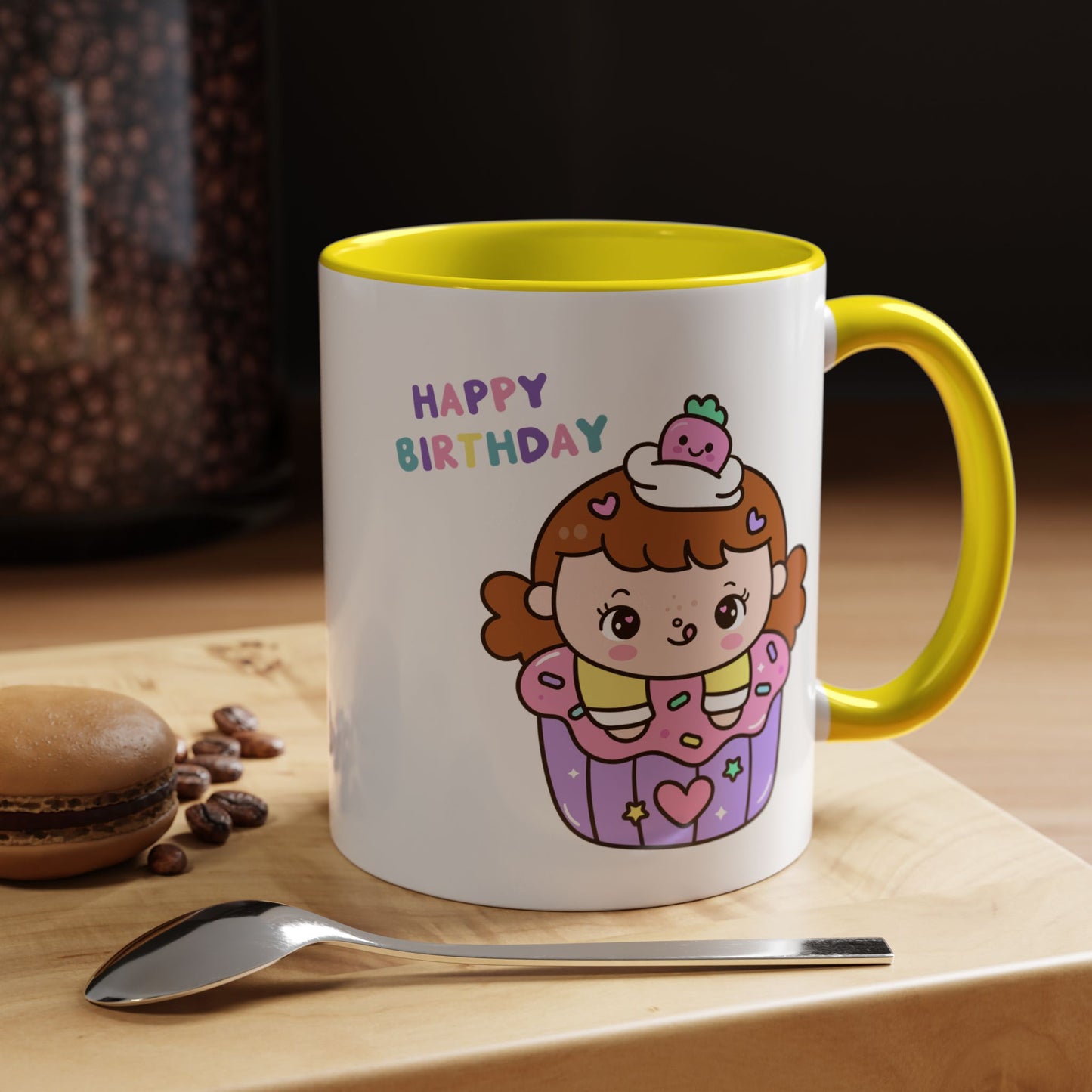 Birthday Mug - Cute Girl Cupcake