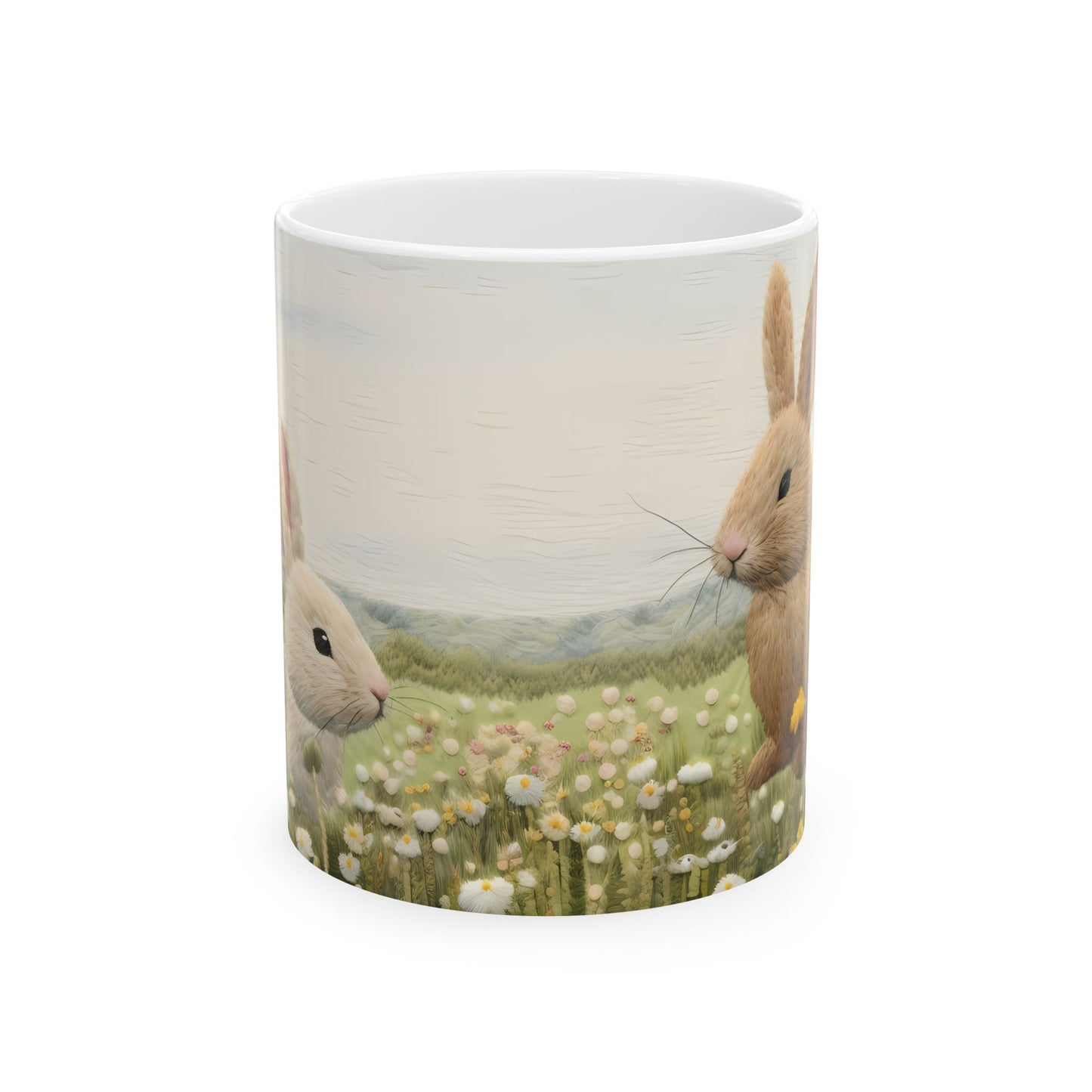 Artistic Mug - Felted Bunnies 2