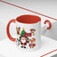 Christmas - Merry Christmas White Text Santa Reindeer Penguin Fox