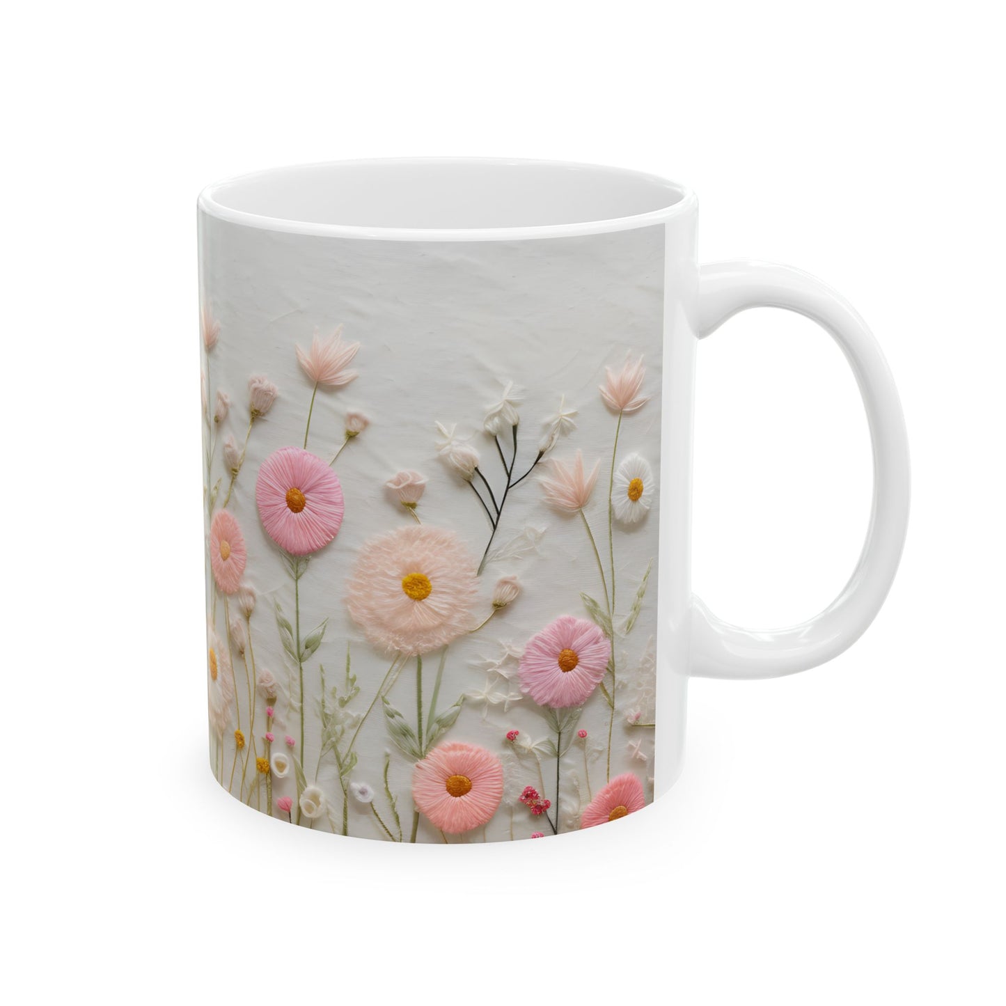 Artistic Mug - Felted Flowers 5