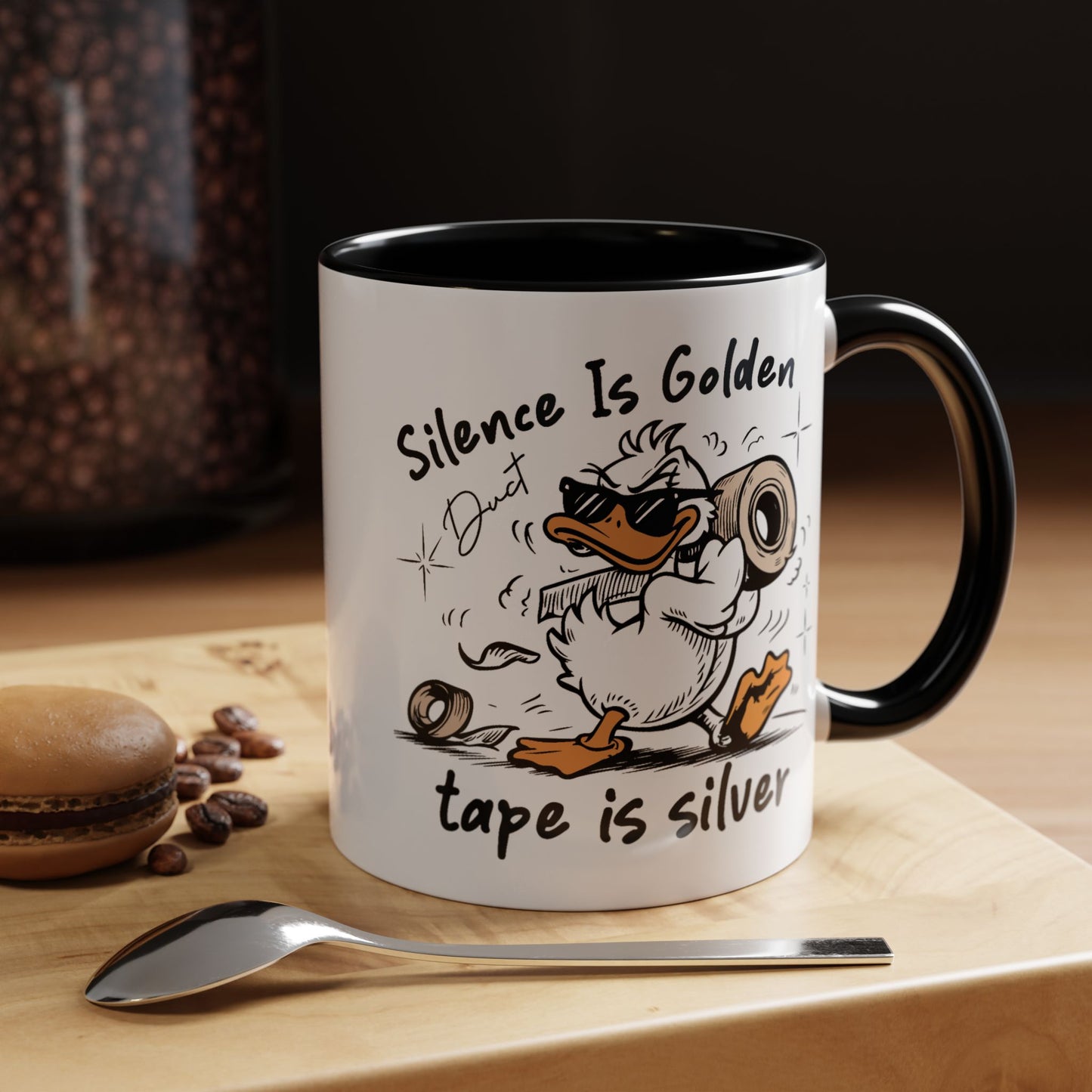 Humor Mug - Silence is Golden Duct Tape is Silver