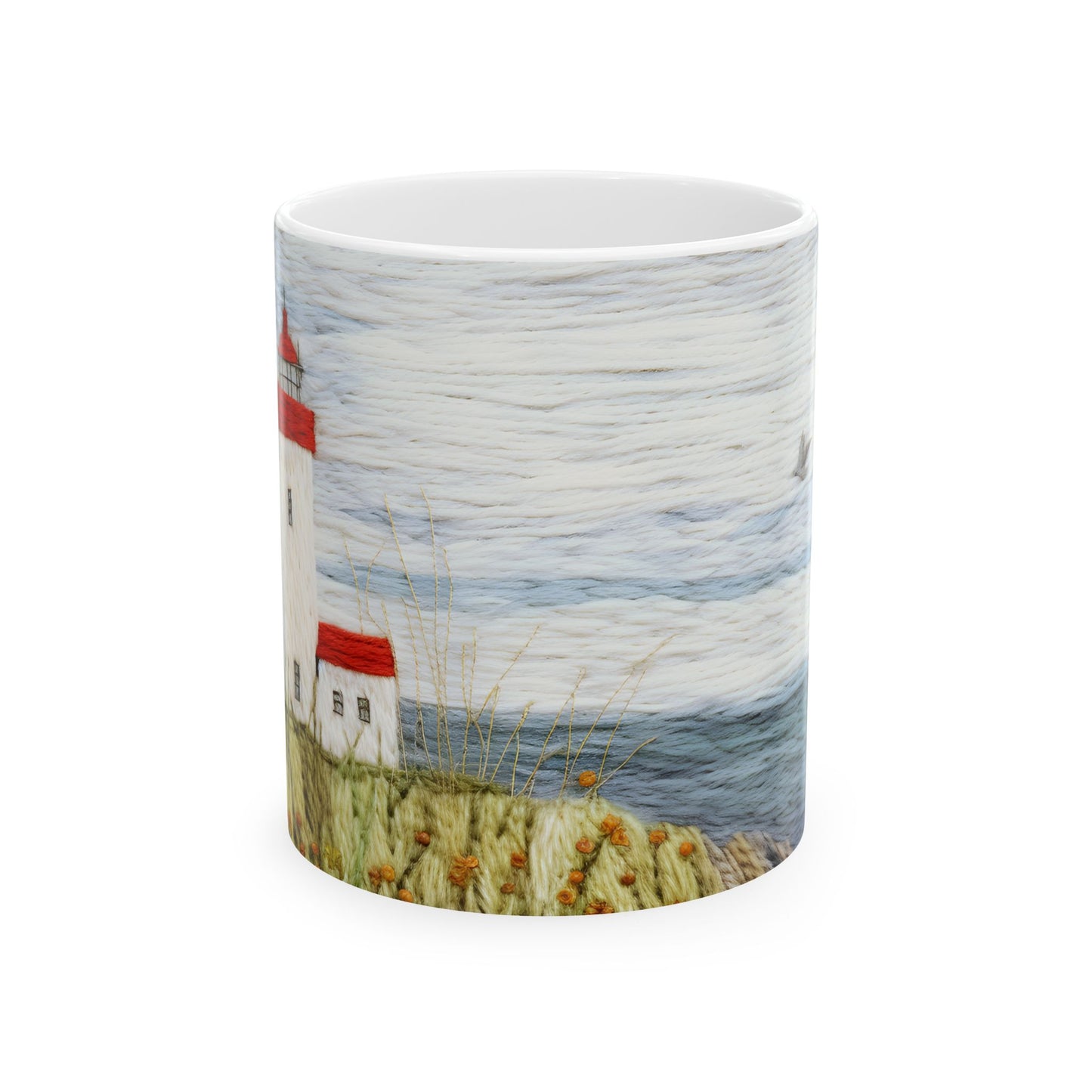 Artistic Mug - Felted Lighthouse 4
