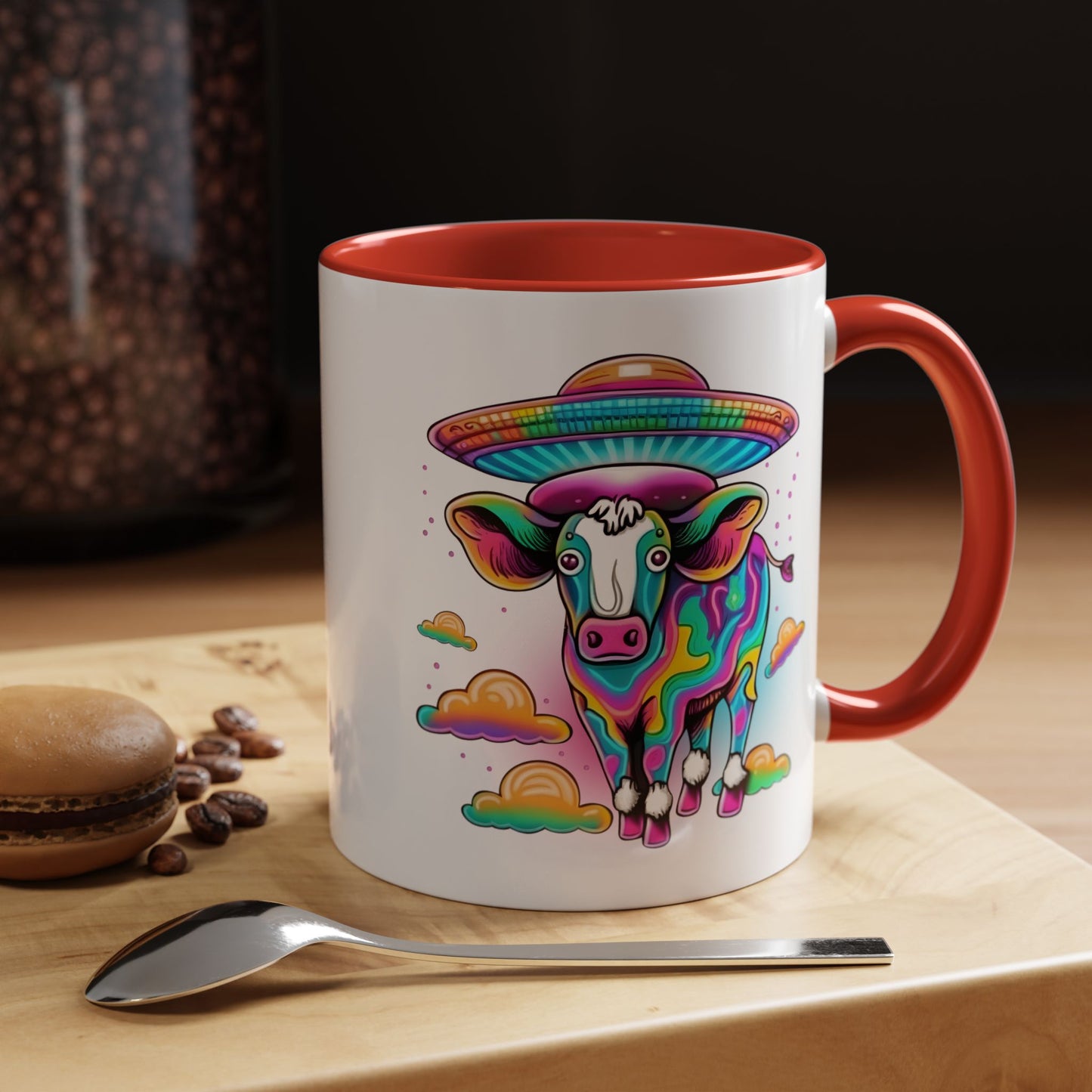 Alien Mug - Multicoloured Cow