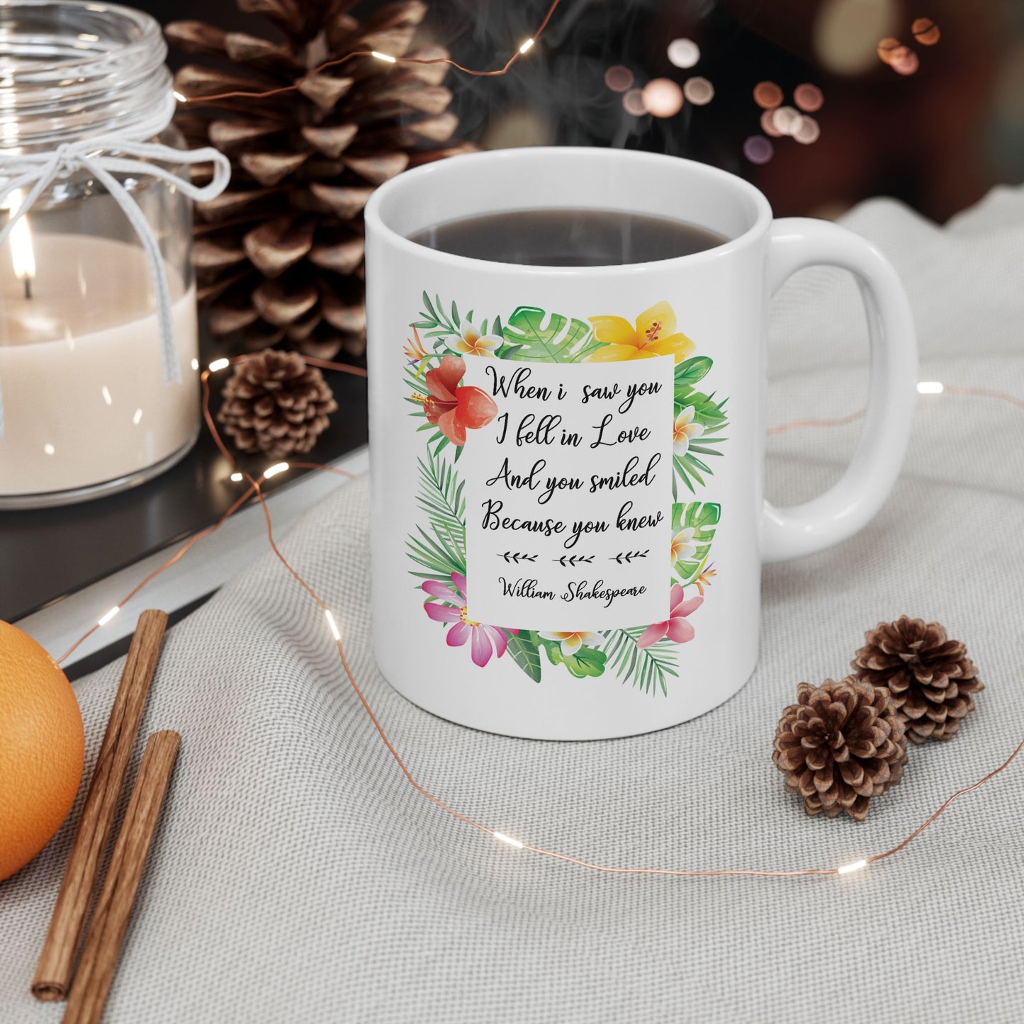 Anniversary Mug - When I Saw You I Fell In Love