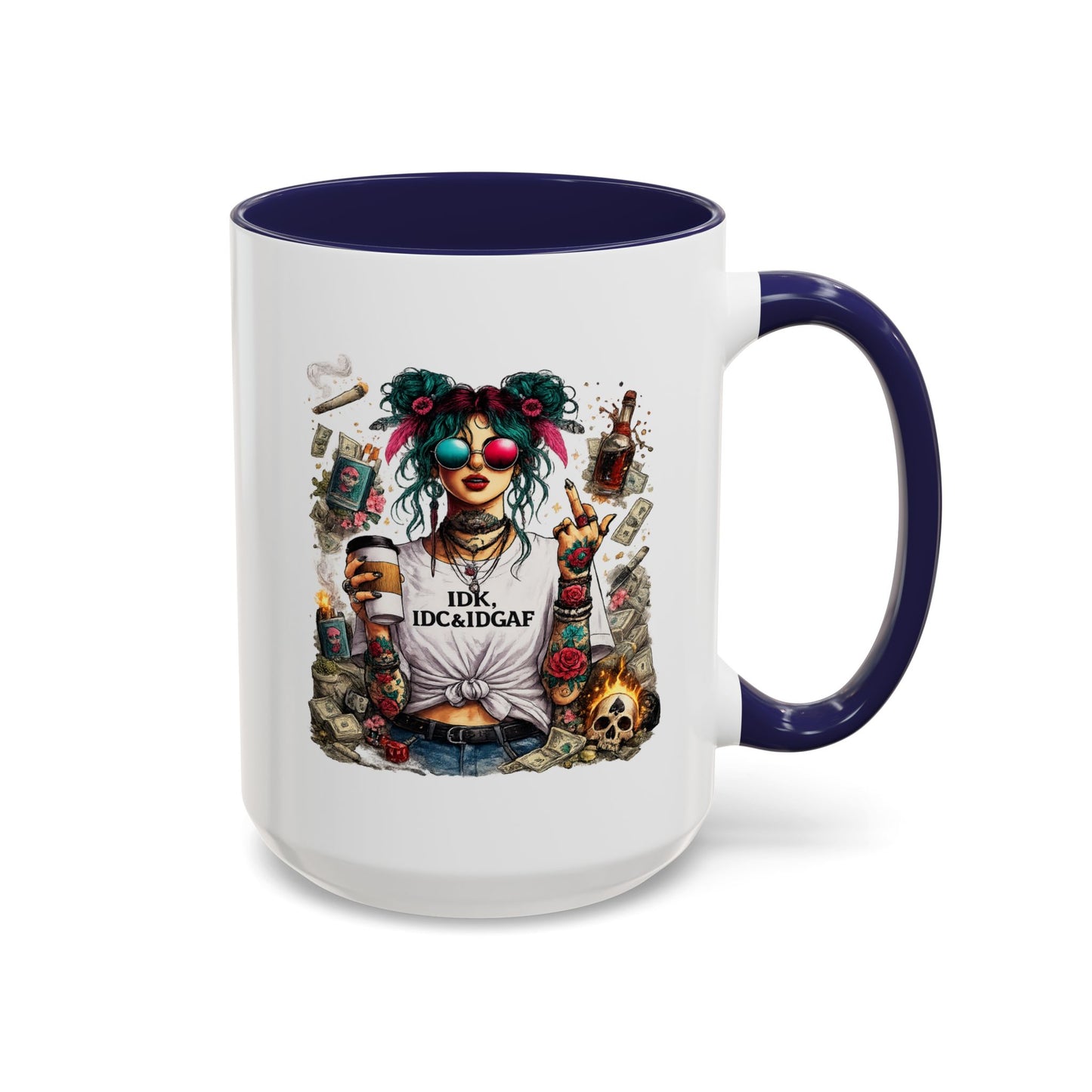 Humor Mug - The IDK IDC & IDGAF