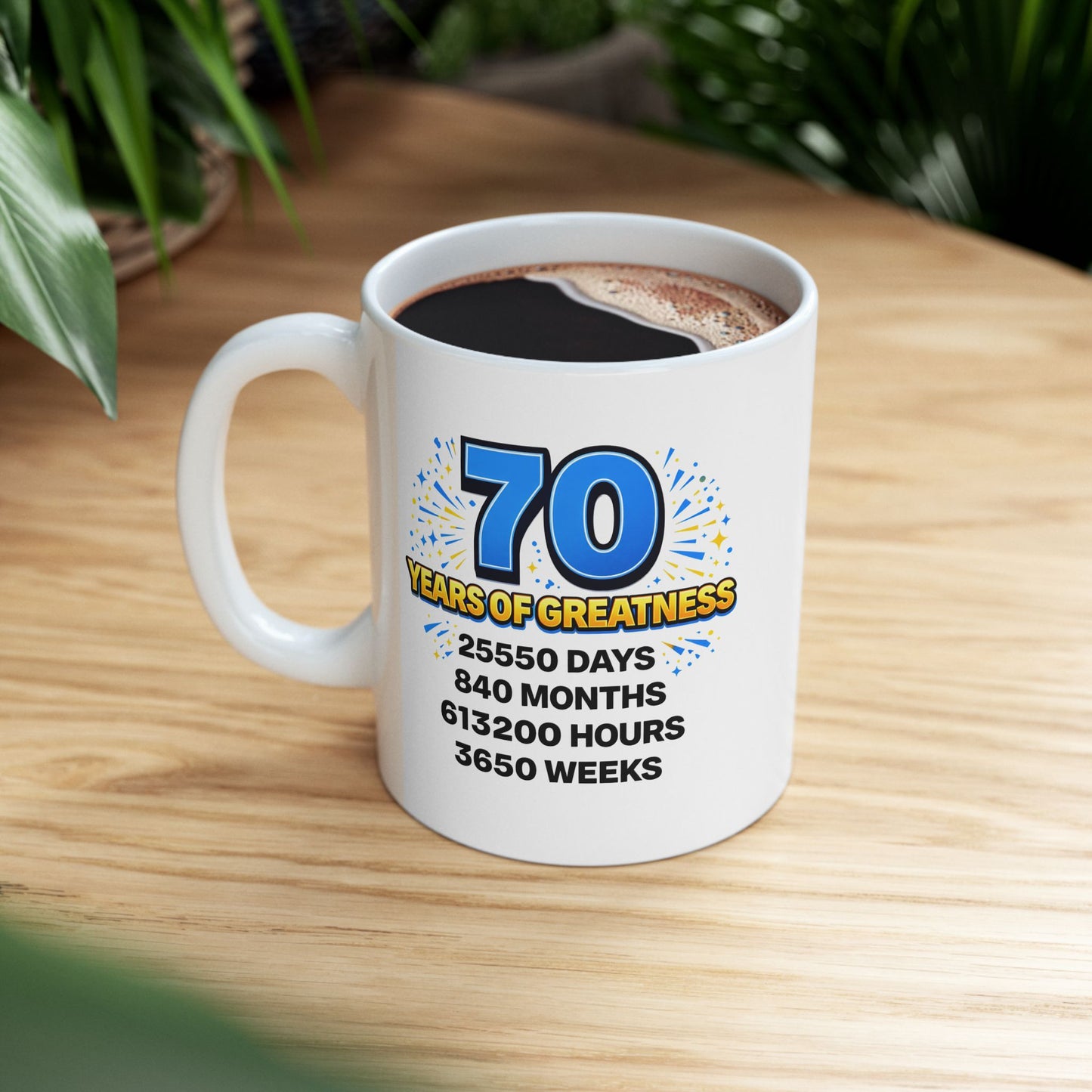 Birthday Mug - 70 Years of Greatness