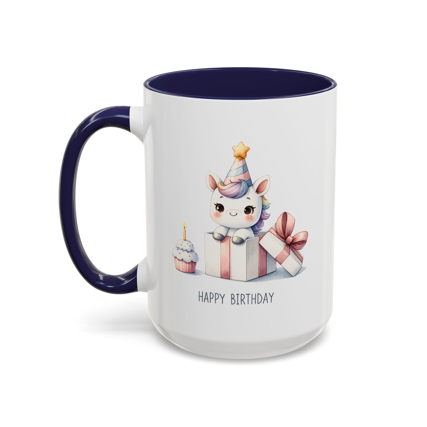 Birthday Mug - Unicorn With Present