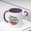 Christmas Mug - Merry Christmas Black Text Mistletoe