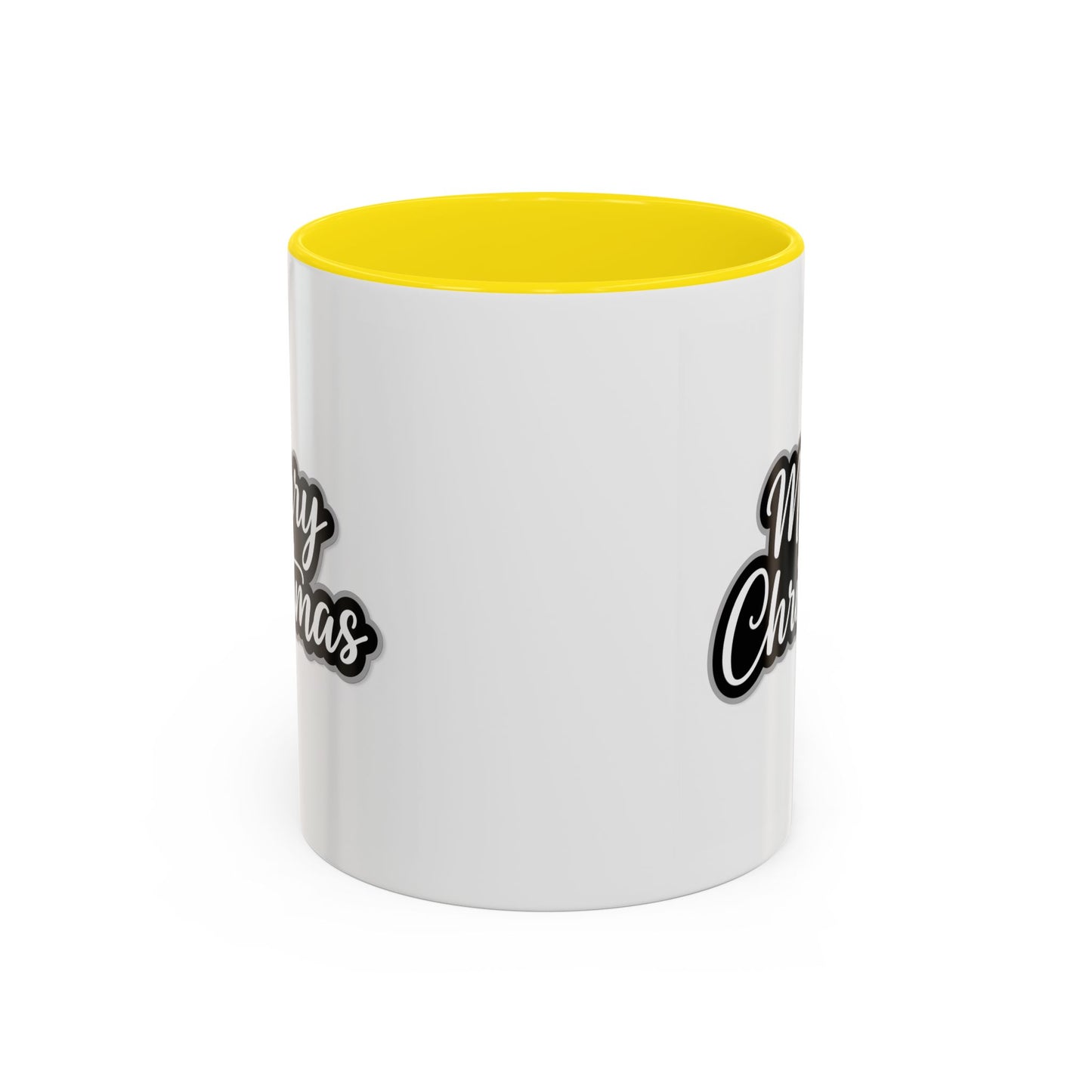 Christmas Mug - Merry Christmas White Black & Grey Text