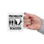 Humor Mug - Problem Solved - Girl Kicks Boy