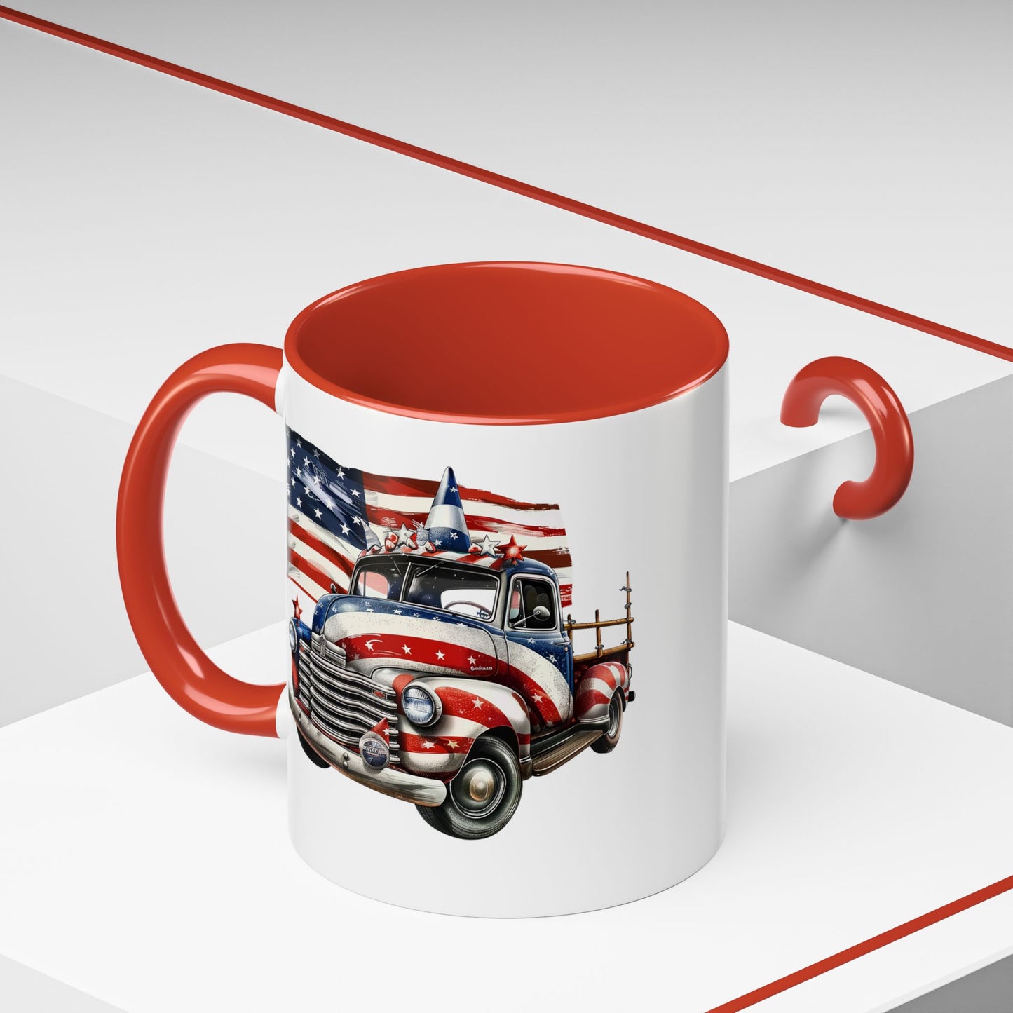 4th of July - Old Truck & Flag 2