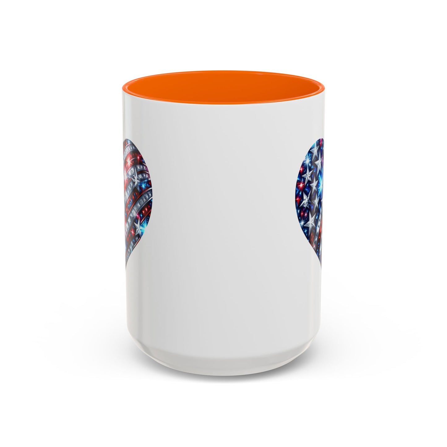 4th of July Mug - USA Sparkle Heart
