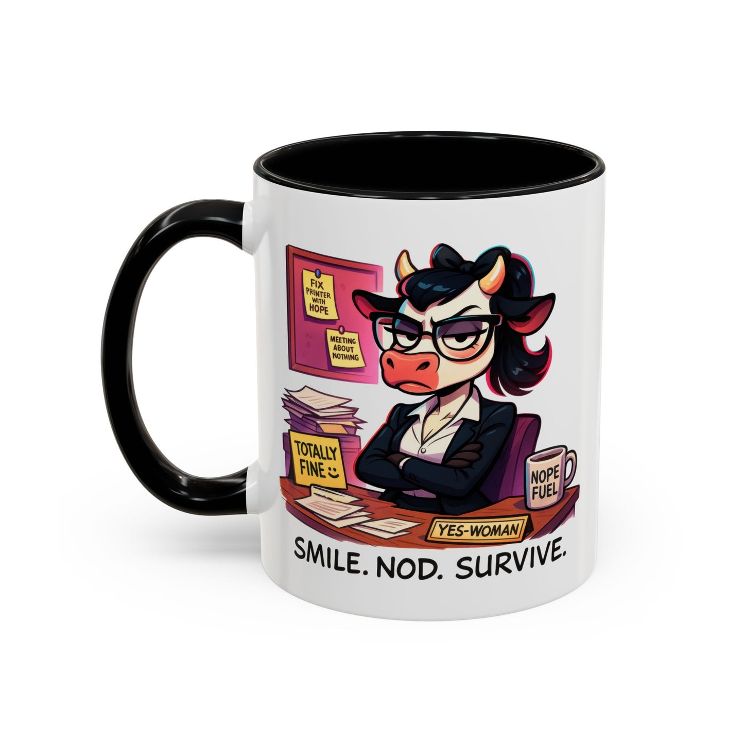 Office Mug - Smile Nod Survive