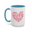 Valentine's Day Mug - Love You Heart Lettering