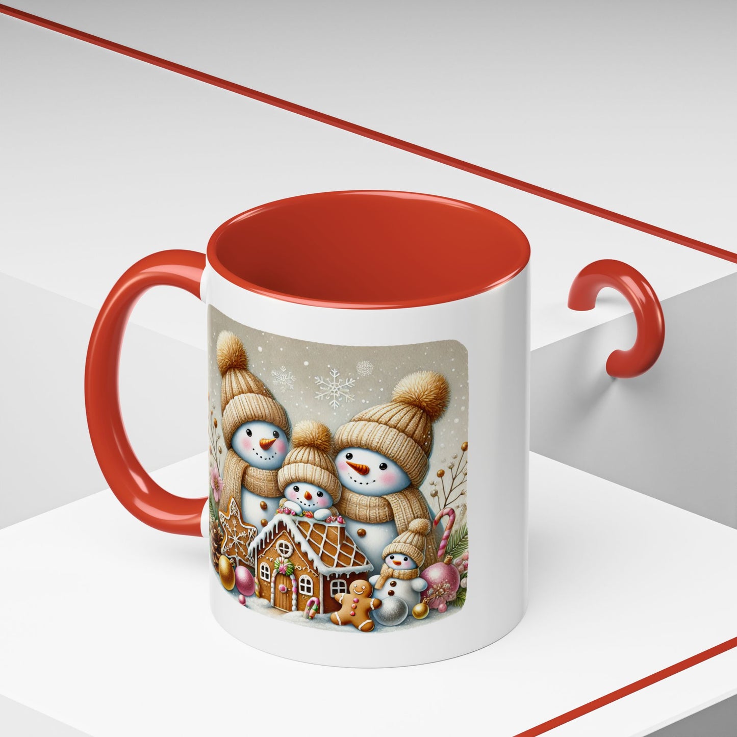 Christmas Mug - Gingerbread Snowman Family 2