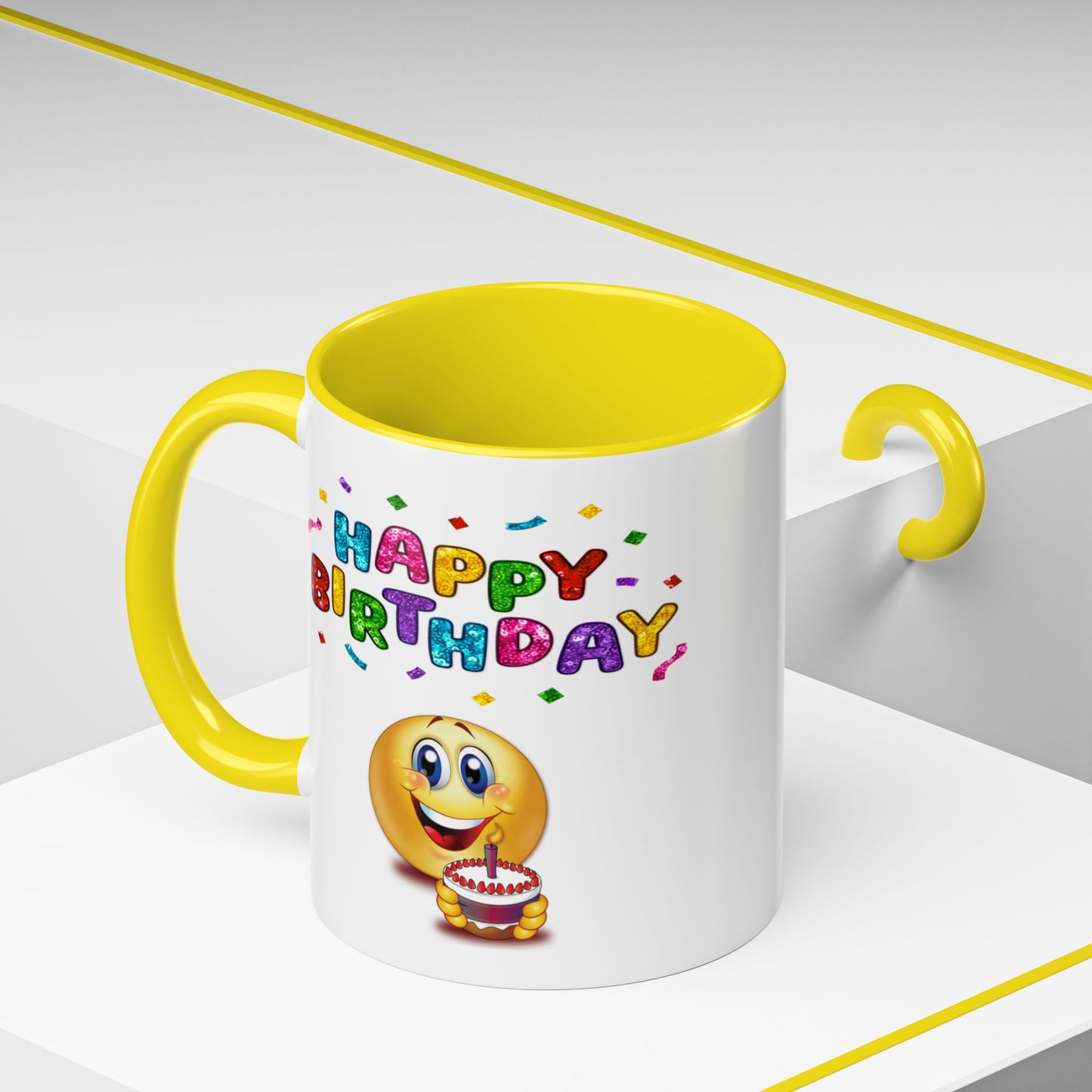 Birthday Mug - Happy Birthday Emoji