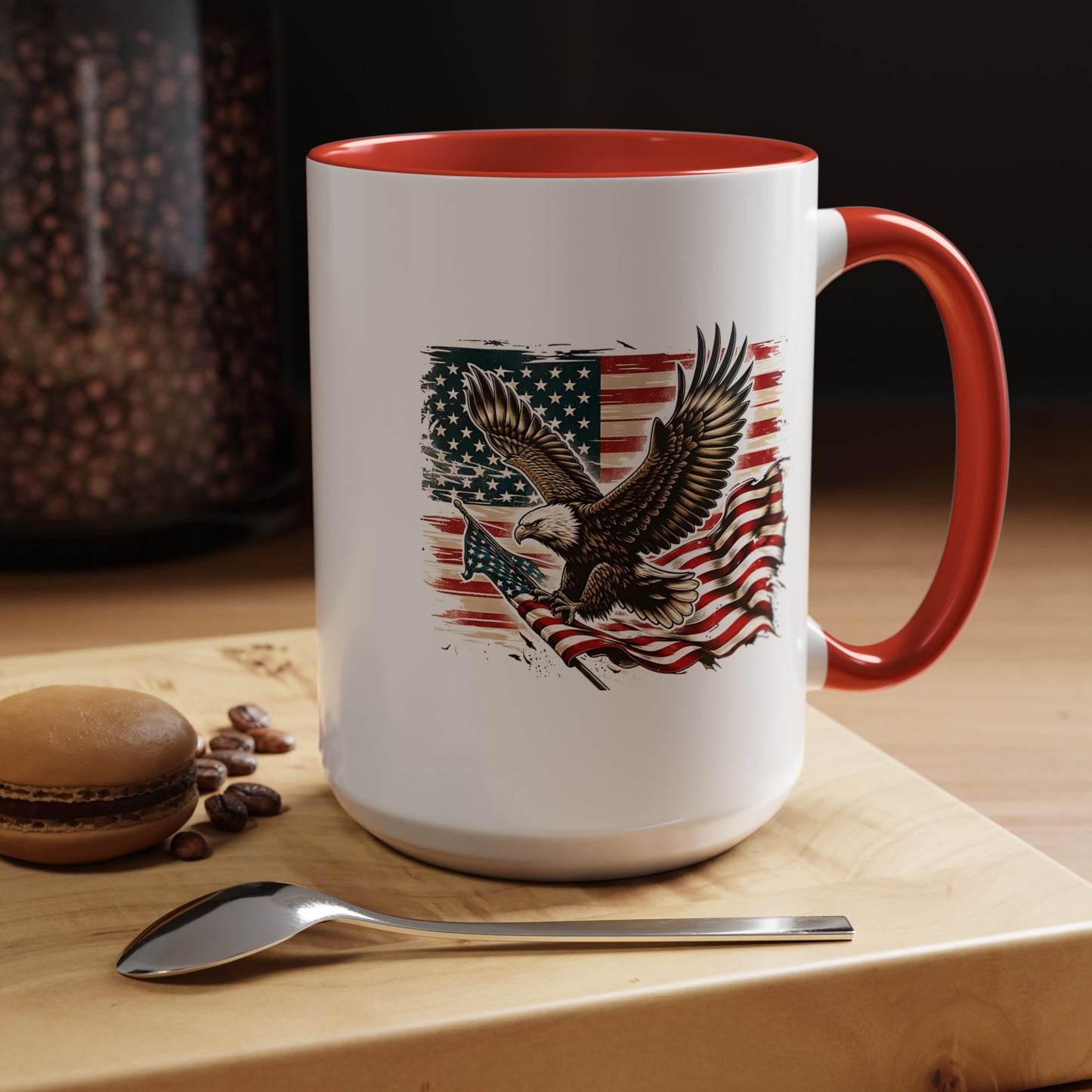 4th of July Mug - American Bald Eagle Flag 9