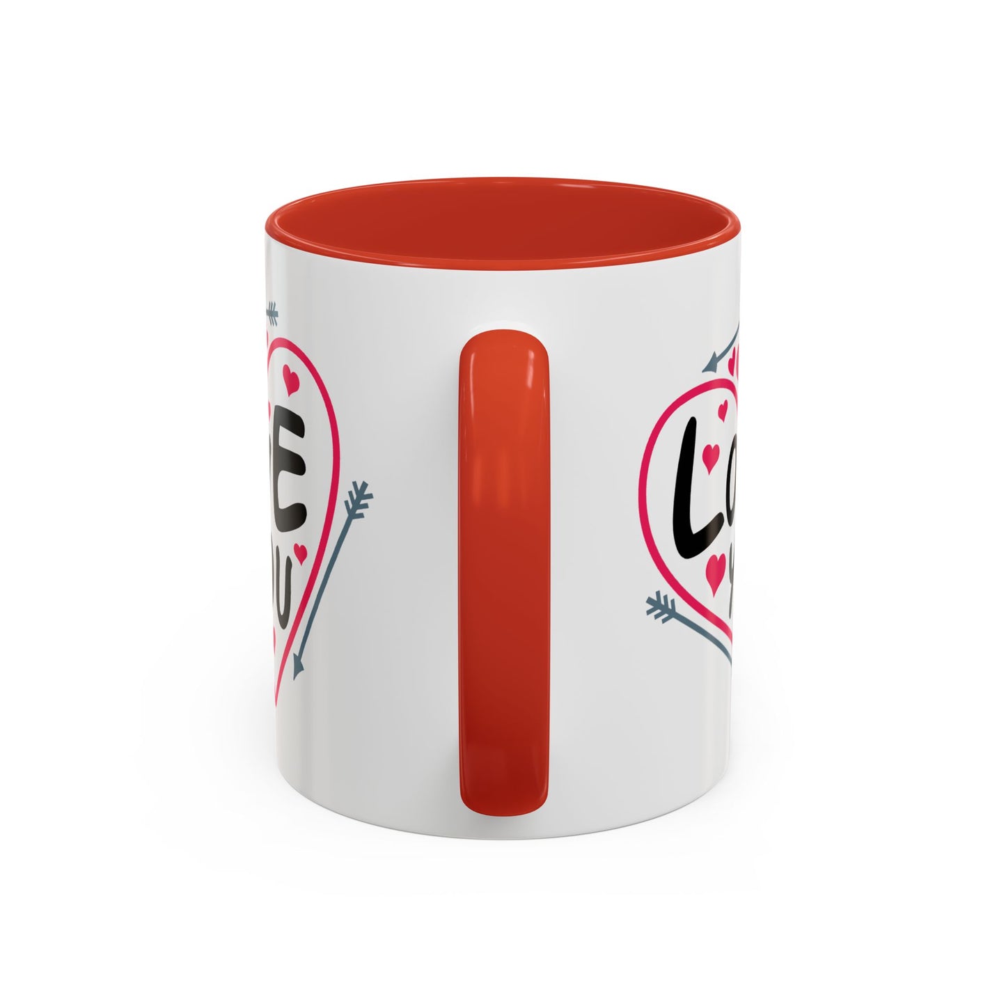 Valentine's Day Mug - Love You Heart Arrows