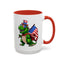 4th of July Mug - T Rex Dinosaur USA Flag