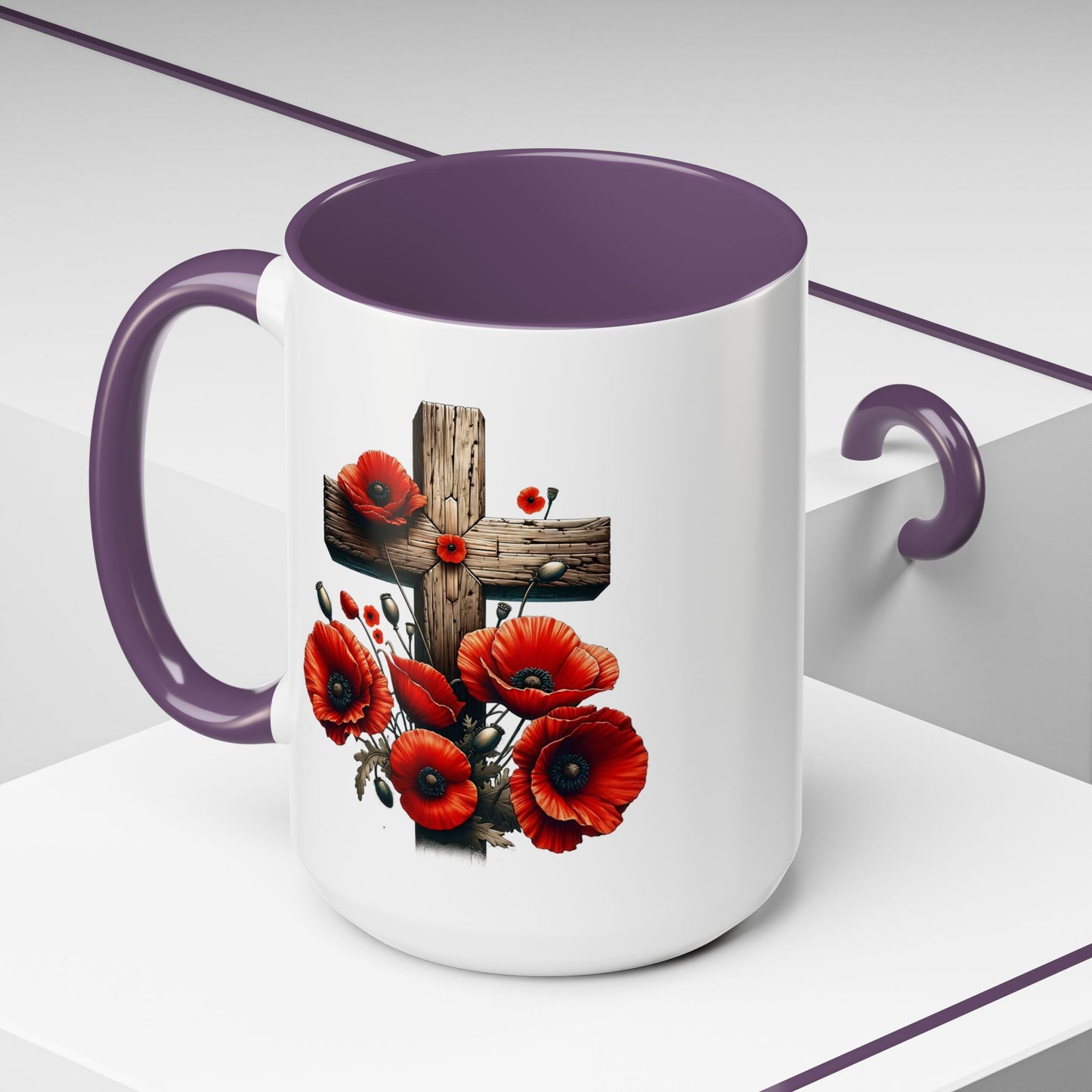 4th of July Mug - Fallen Soldier Cross