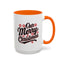 Christmas Mug - Merry Christmas Black Red & White Baseball Text