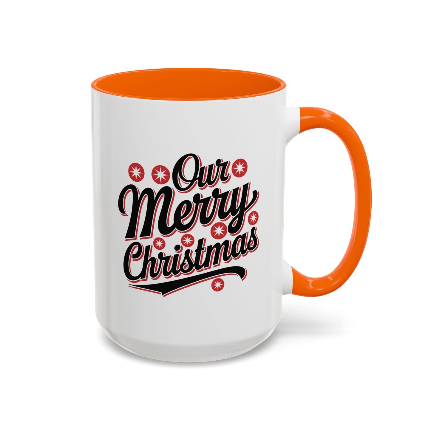 Christmas Mug - Merry Christmas Black Red & White Baseball Text