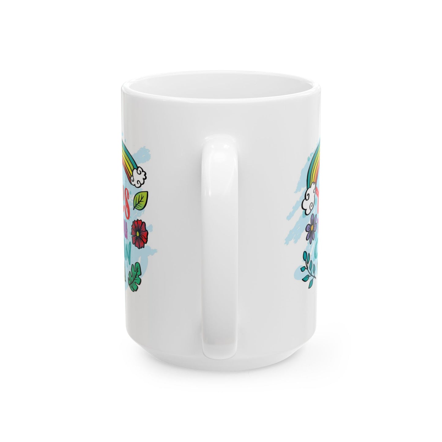 Motivation Mug - Yes You Can Rainbow
