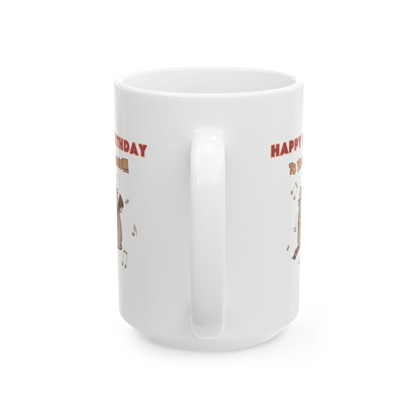 Birthday Mug - Happy Birthday Singing Cat