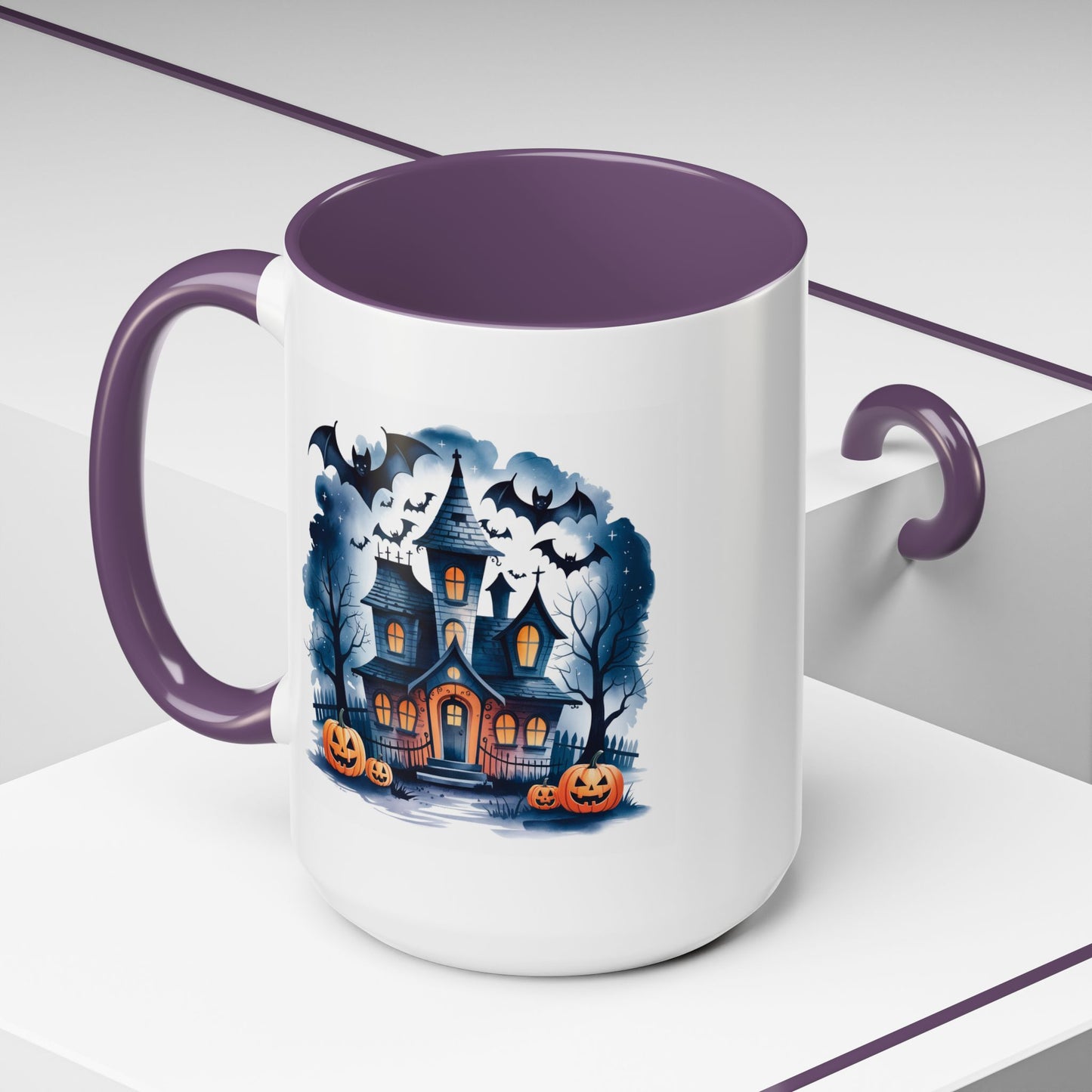 Halloween Mug - Bat Ghost House