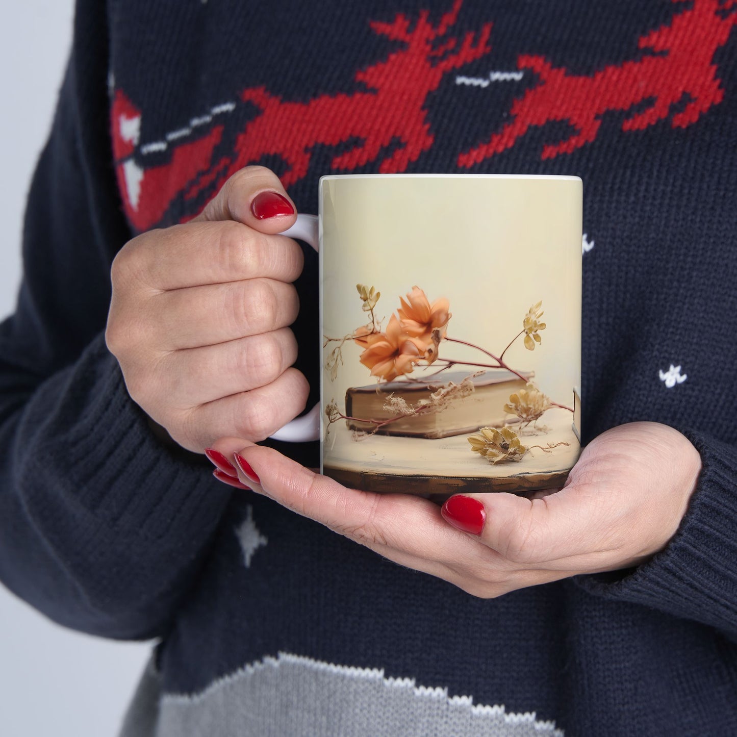 Artistic Mug - Felted Cat 3