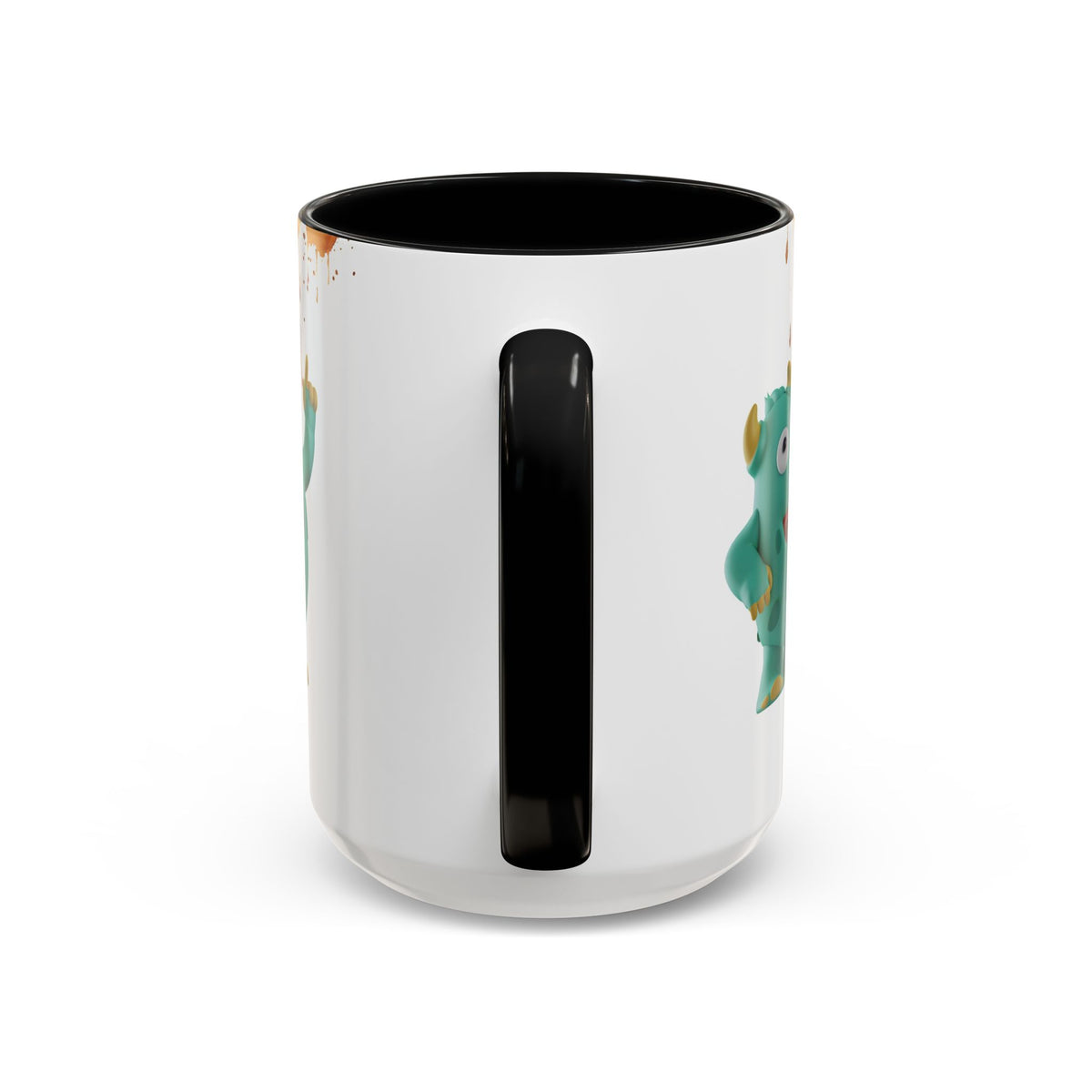 Humor Mug - Monster Drinks Coffee Spill