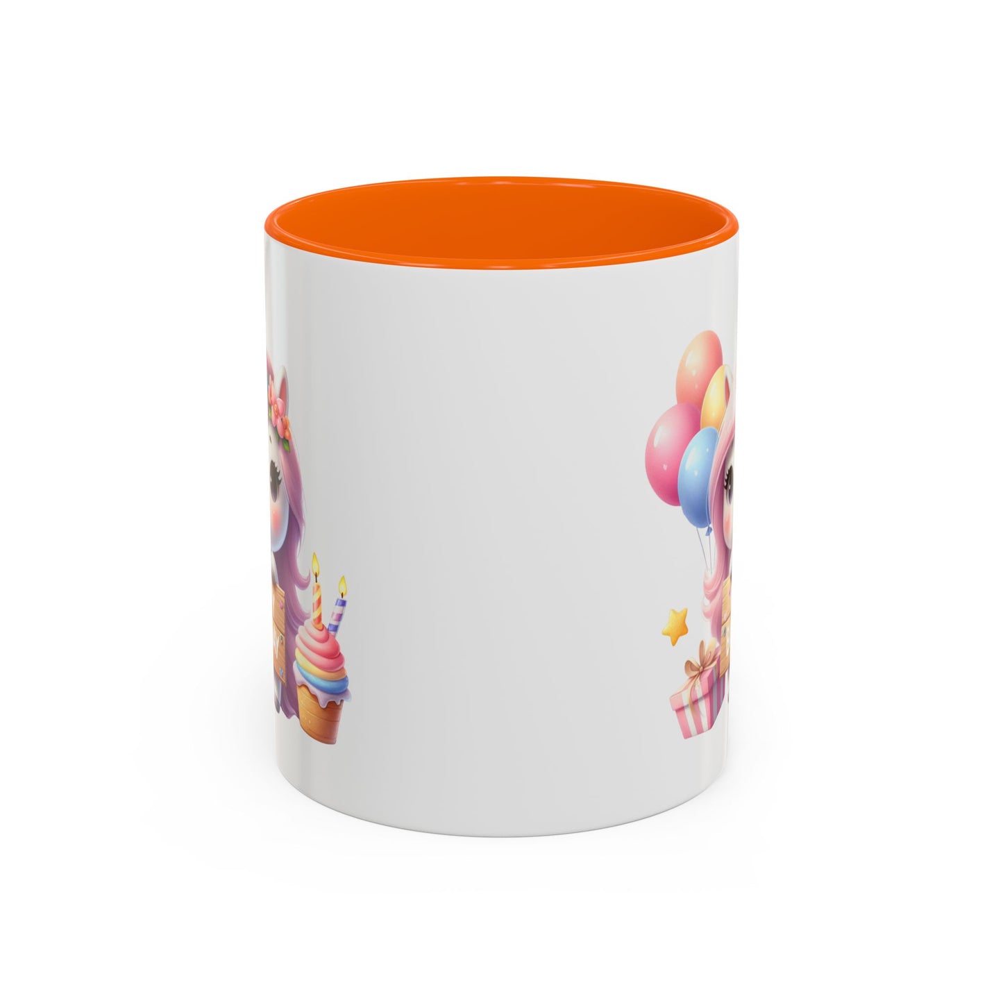 Birthday Mug - Girl Unicorn Happy Birthday Sign 2