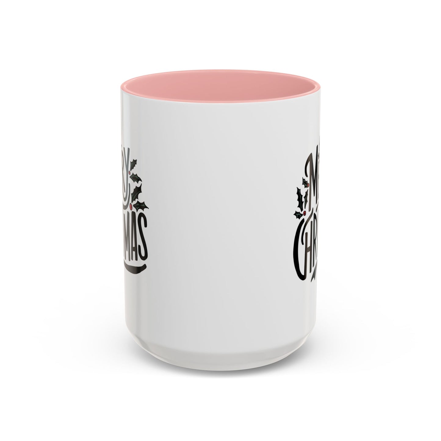 Christmas Mug - Merry Christmas Black Text Mistletoe