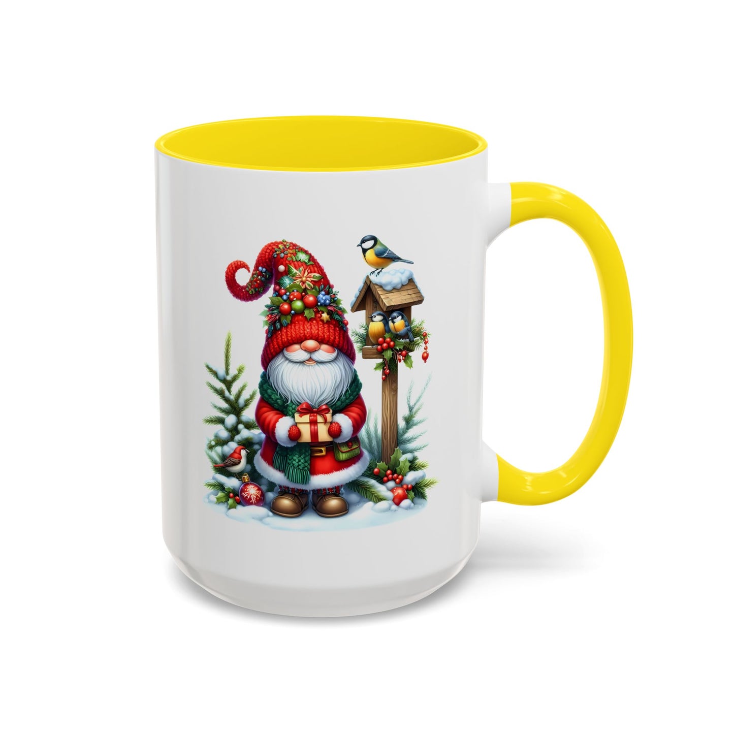 Christmas Mug - Gnome and Birds