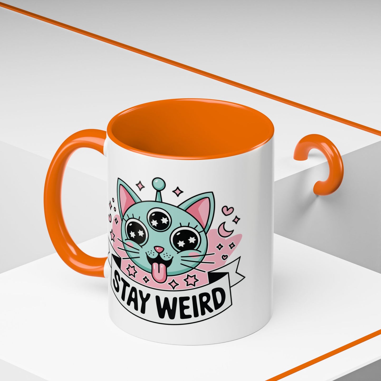 Alien Mug - Stay Weird Alien Cat