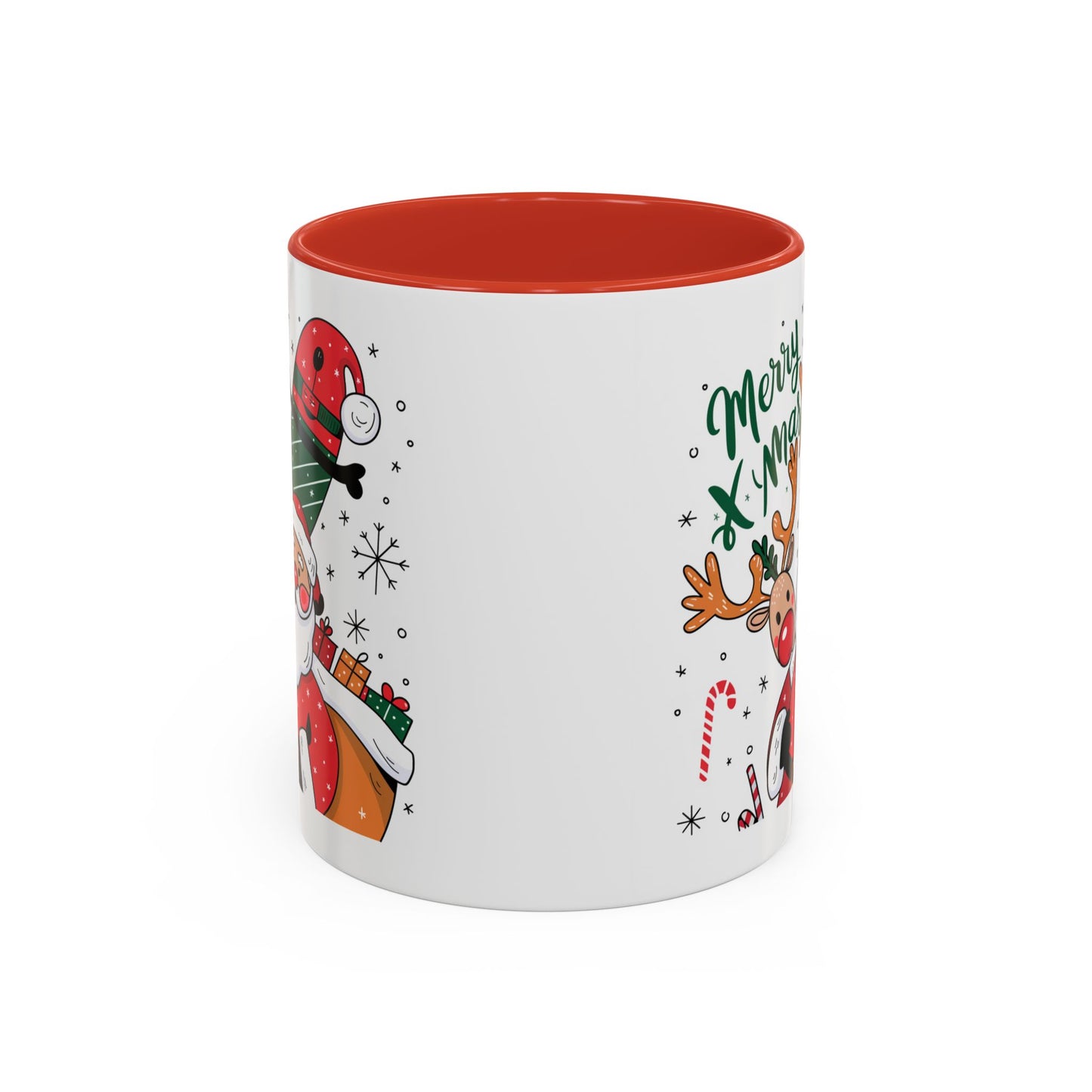 Christmas Mug - Merry Xmas Santa Reindeer