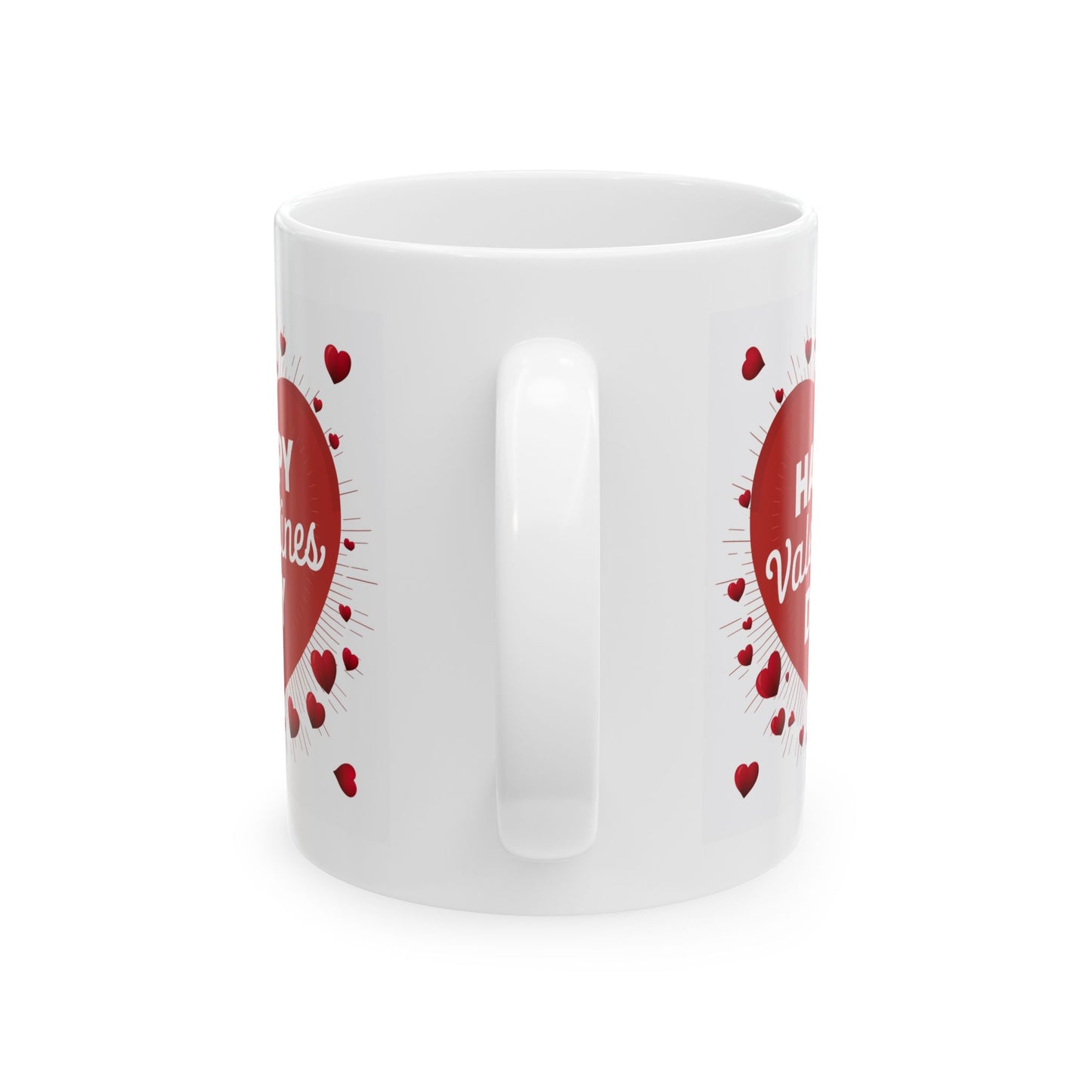 Valentine's Day Mug - Happy Red Hearts