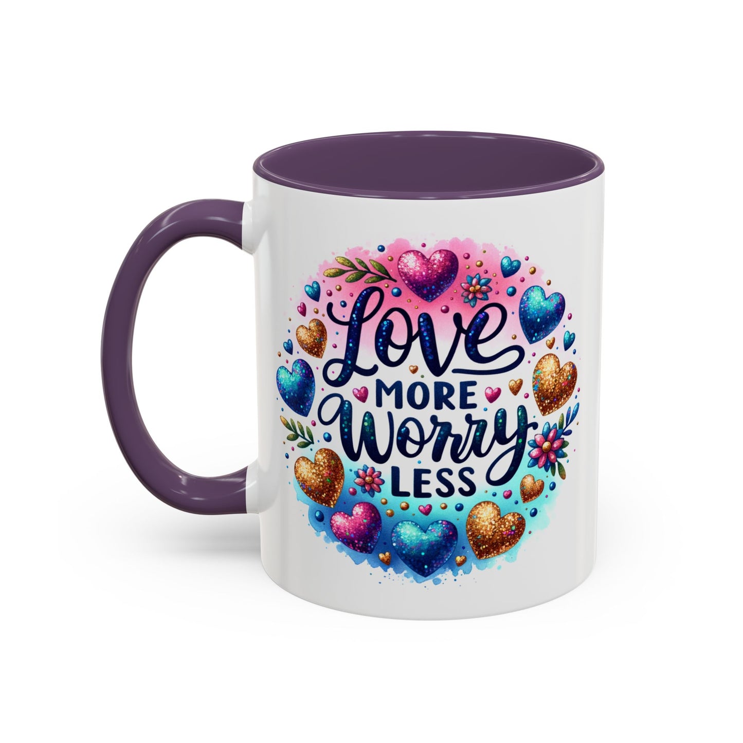 Wellness Mug - Love More Worry Less Circle