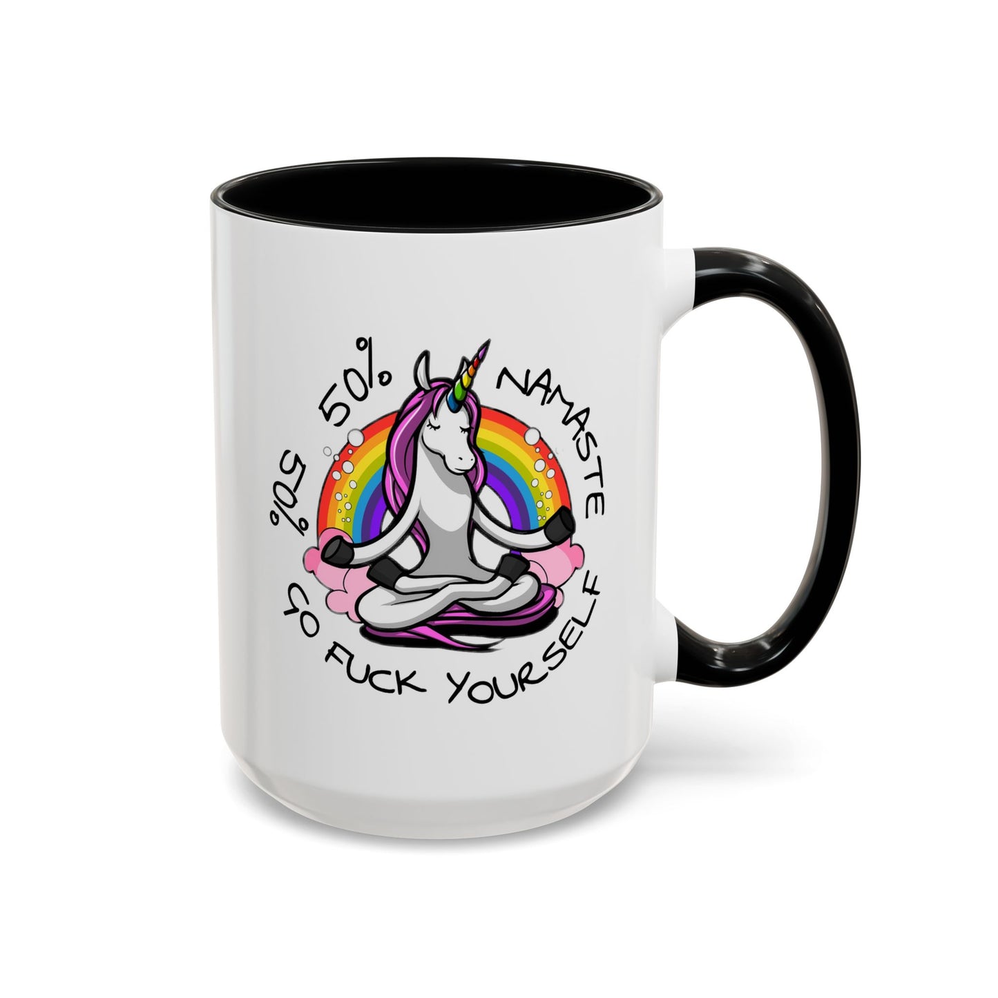 Adult Mug - 50% Namaste 50% Go Fuck Yourself
