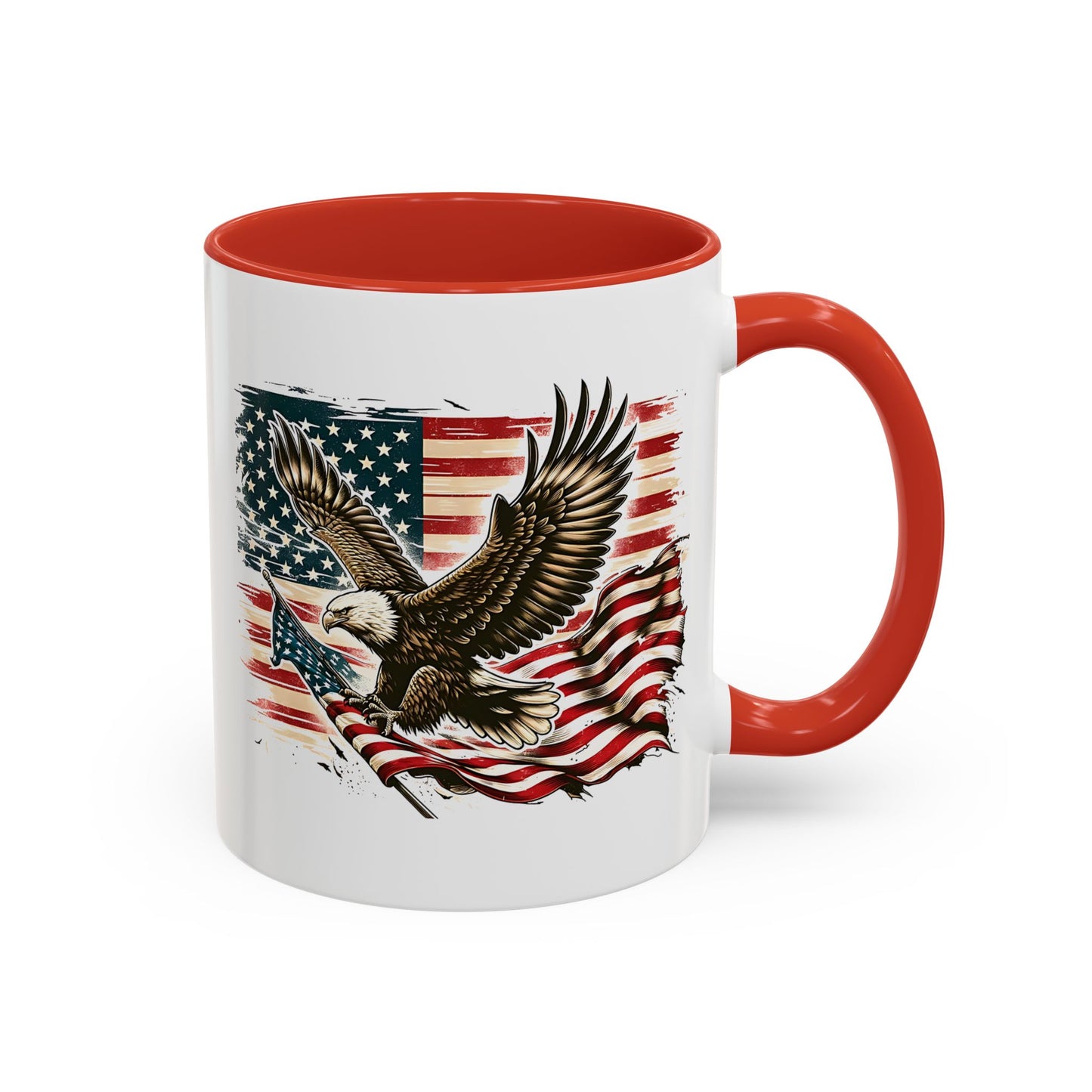 4th of July Mug - American Bald Eagle Flag 9