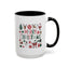 Christmas Mug - Merry Christmas Red White & Green Text Collage