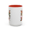 Christmas Mug - Happy Holidays Red Text Reindeer Santa Snowman Presents