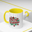Christmas Mug - Merry Christmas Maroon Text Ornaments