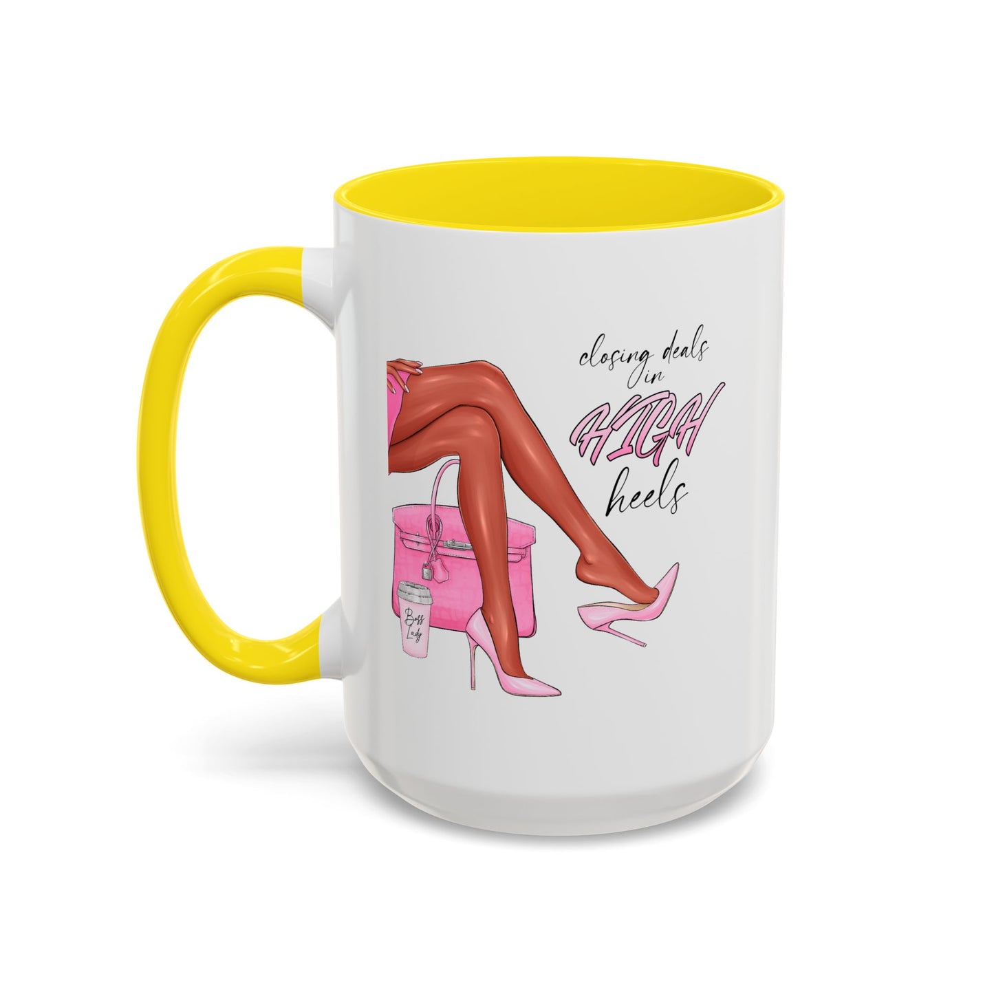 Humor Mug - Closing Deals in High Heels