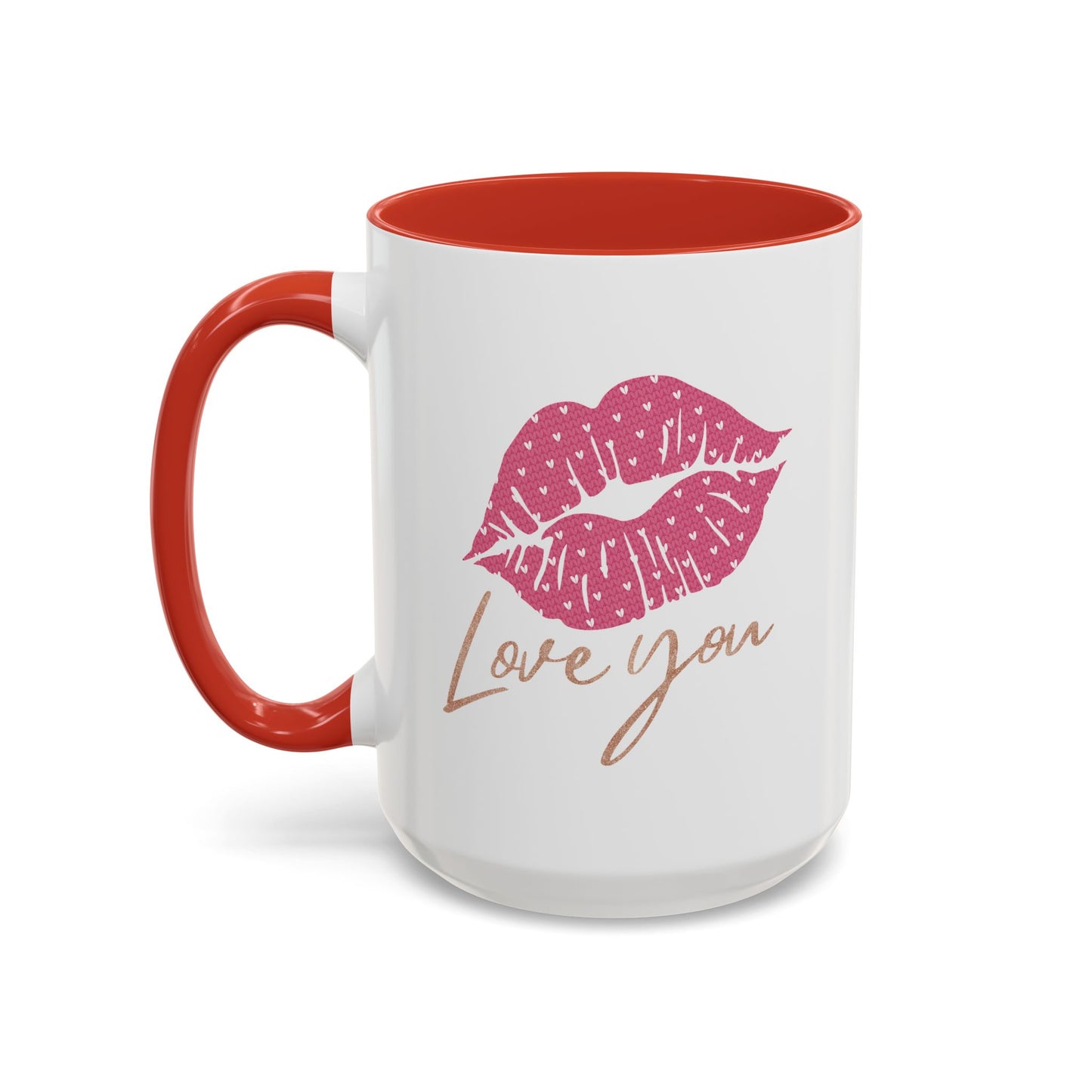 Valentine's Day Mug - Love You Lips Kiss
