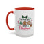 Christmas Mug - We Wish You a Merry Christmas Black & Red Text Cookies & Candy